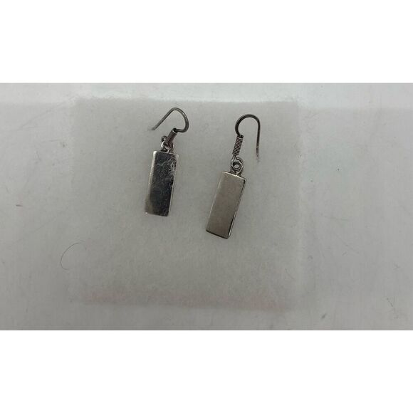 Vintage 925 Sterling Silver Dangle Drop Earrings - Picture 2 of 4